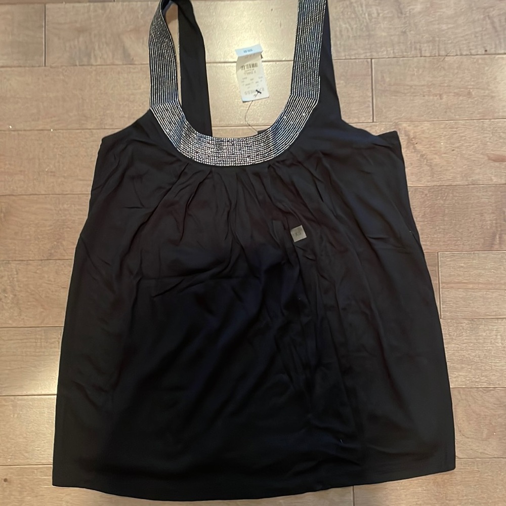 Black express glory cami with embellished neckline